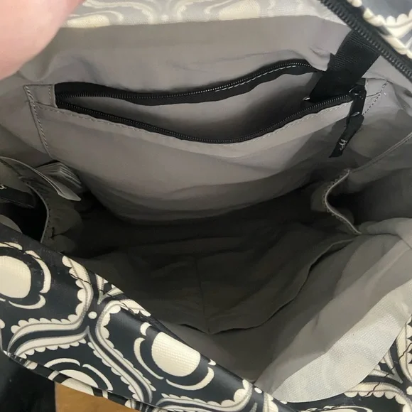 Petunia Pickle Bottom Black and Cream Crossbody Bag - Picture 10 of 14